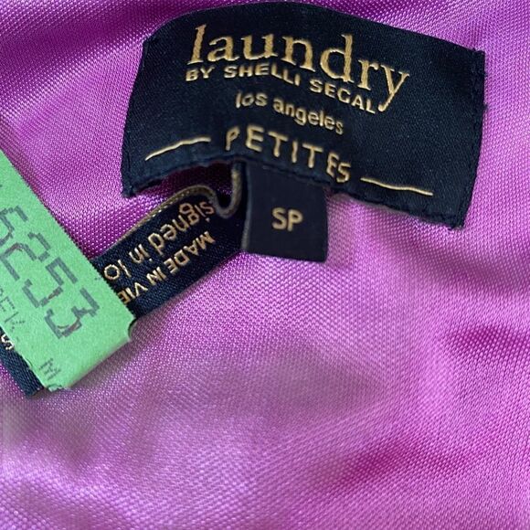 Laundry by Shelli Segal Gorgeous Blue & Green Short Sleeve Dress - Picture 5 of 5